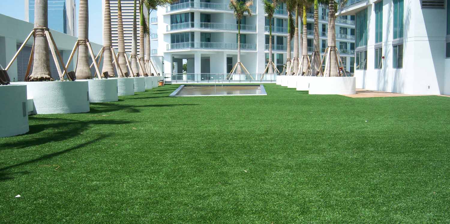 Commercial artificial turf installation Houston